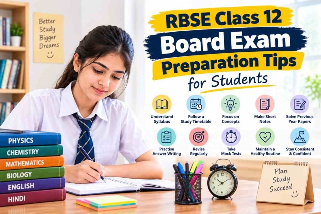RBSE Class 12 Board Exam Preparation Tips for Students