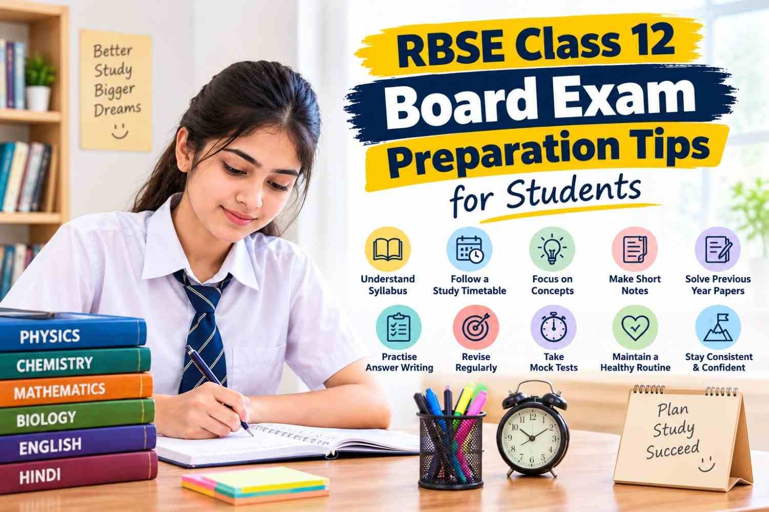 RBSE Class 12 Board Exam Preparation Tips for Students